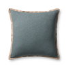 Loloi Blue Pillow, Decorative Pillow, 22" length x 22" width thumbnail 1