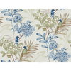 Handpainted Songbird Green & Blue Wallpaper, by York Wall, 27' length x 2'3" width x 0.02" depth thumbnail