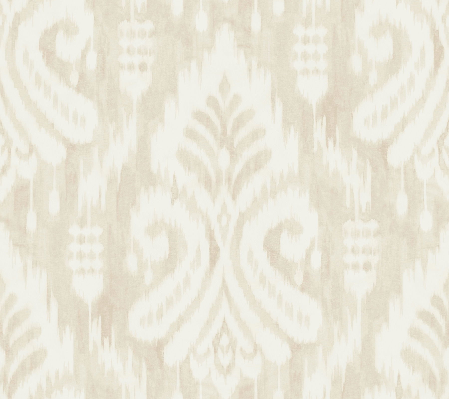 Hawthorne Ikat Beige Wallpaper large image 