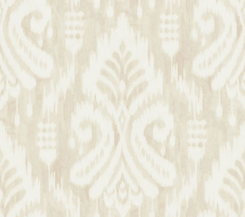Hawthorne Ikat Beige Wallpaper