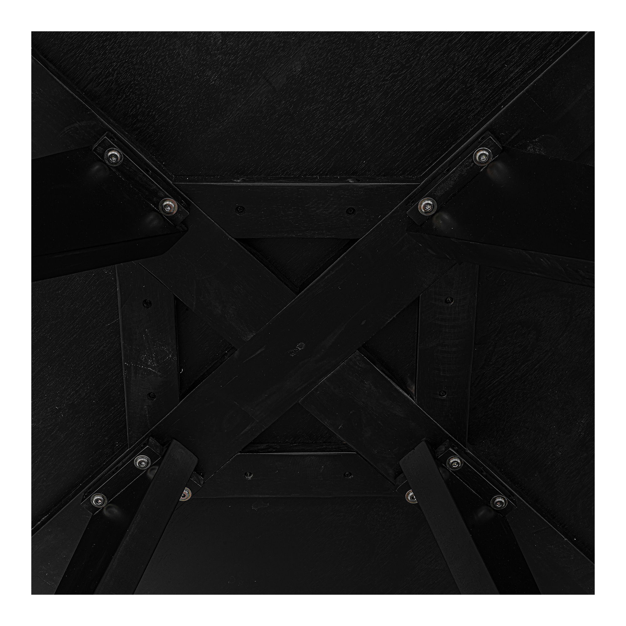 Parq 60 Inch Round Dining Table Black, by Moe's Home, 60" width x 30" height x 60" depth View 6