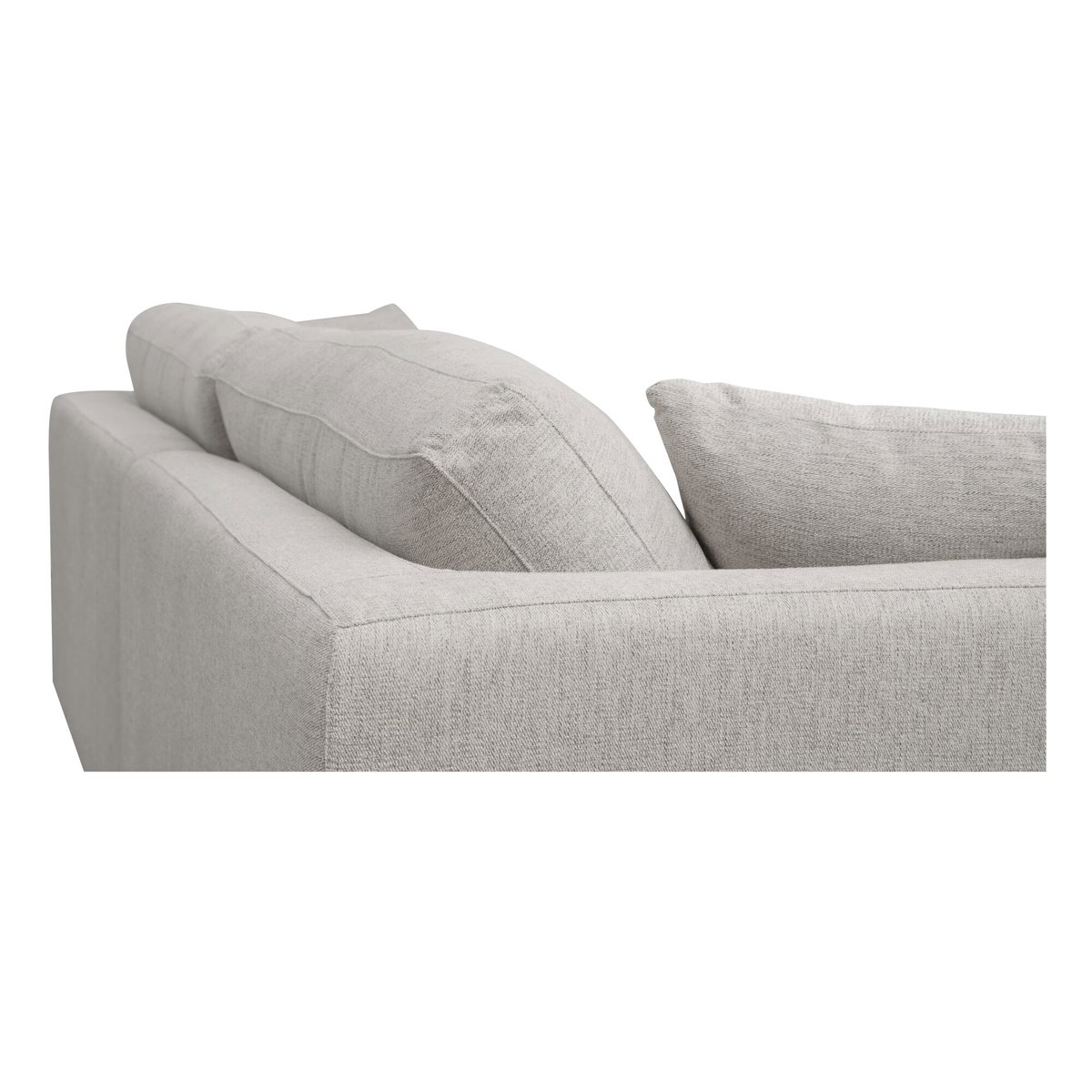 Rue Nook Modular Sectional Flecked Grey, Sectional Sofa by Moe's Home, 95.2" width x 23.6" height x 81.8" depth View 6