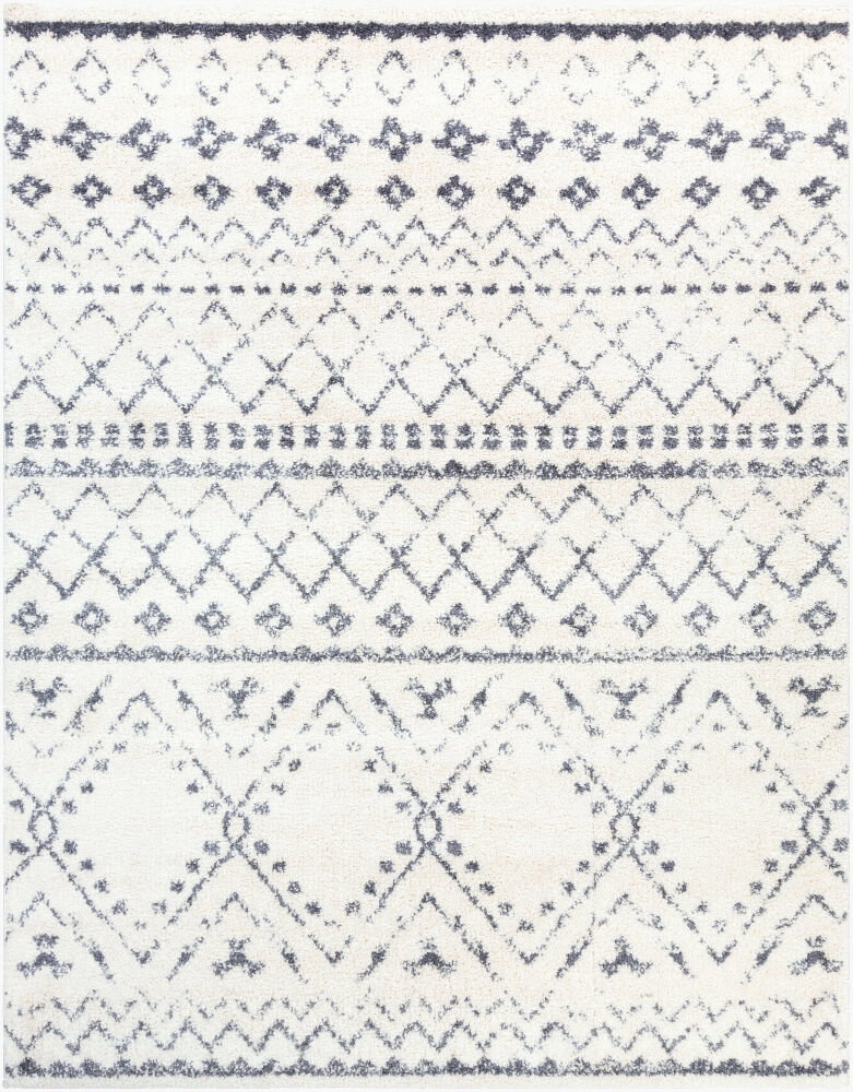 Maroc Shag Machine Woven Rug, by Surya, 1'3.75" length x 1'3.75" width