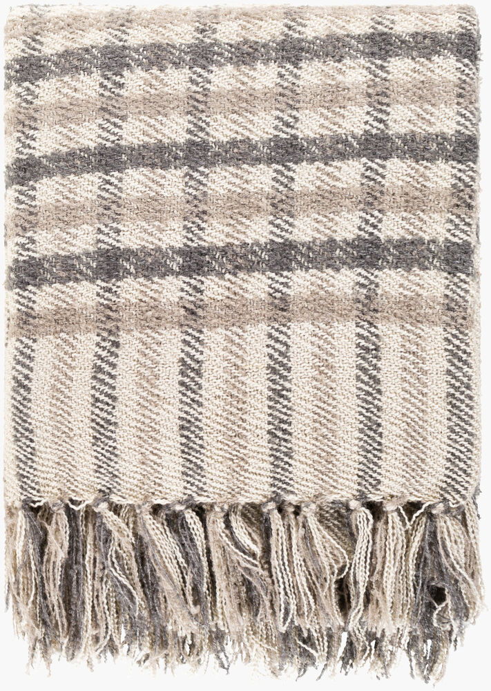 Barke Throw, Blankets & Throw by Surya, 60" length x 50" width