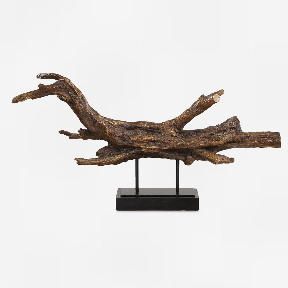 Gilded Sculpture Branch, Figurines & Statue by Uttermost, 25" width x 13" height x 4" depth View 1