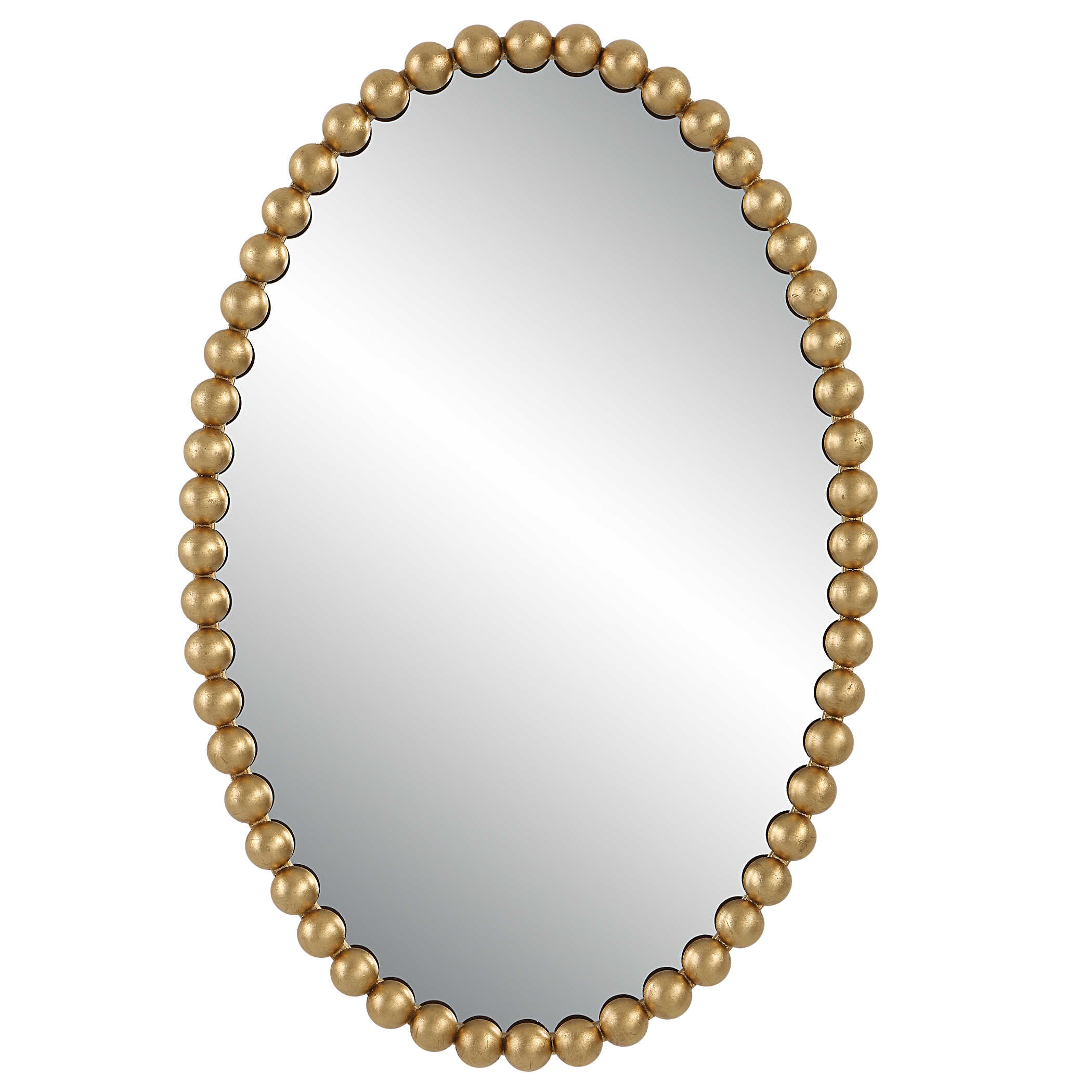 Serna Gold Oval Mirror, by Uttermost, 20" width x 30" height x 1.75" depth View 1