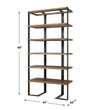Felix Reclaimed Oak Etagere, by Uttermost, 3'8" width x 7'6" height x 1'8" depth thumbnail 3