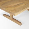 Viktor 55'L Light Brown Solid Wood Coffee Table thumbnail 7