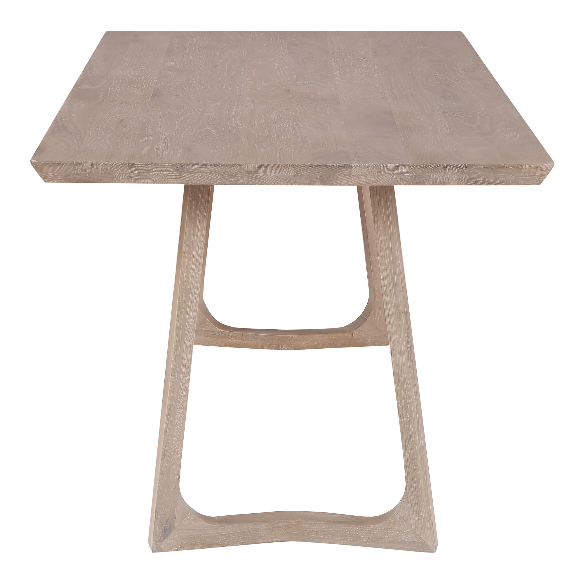 Silas Dining Table White Oak, by Moe's Home, 76" width x 29.5" height x 36" depth View 3