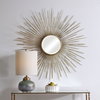 Golden Rays Starburst Mirror, by Uttermost, 3'10.75" width x 3'10.75" height x 1" depth thumbnail 7