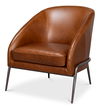 Simmons Leather Chair, Havana Brown thumbnail 13