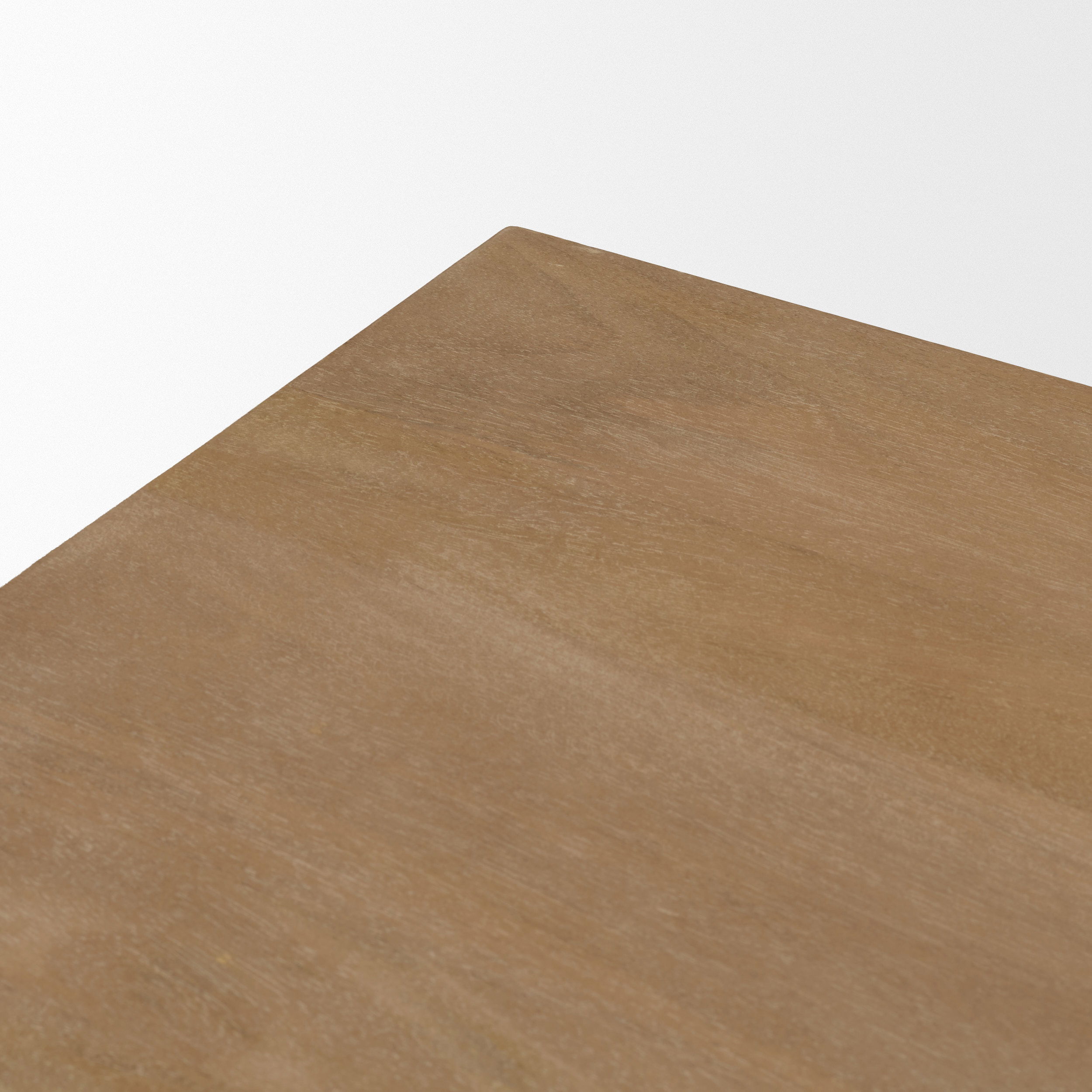 Grier 60' Light Brown Solid Wood with Cane Office Desk, by Mercana, 62" length x 22.75" width x 30" height View 11