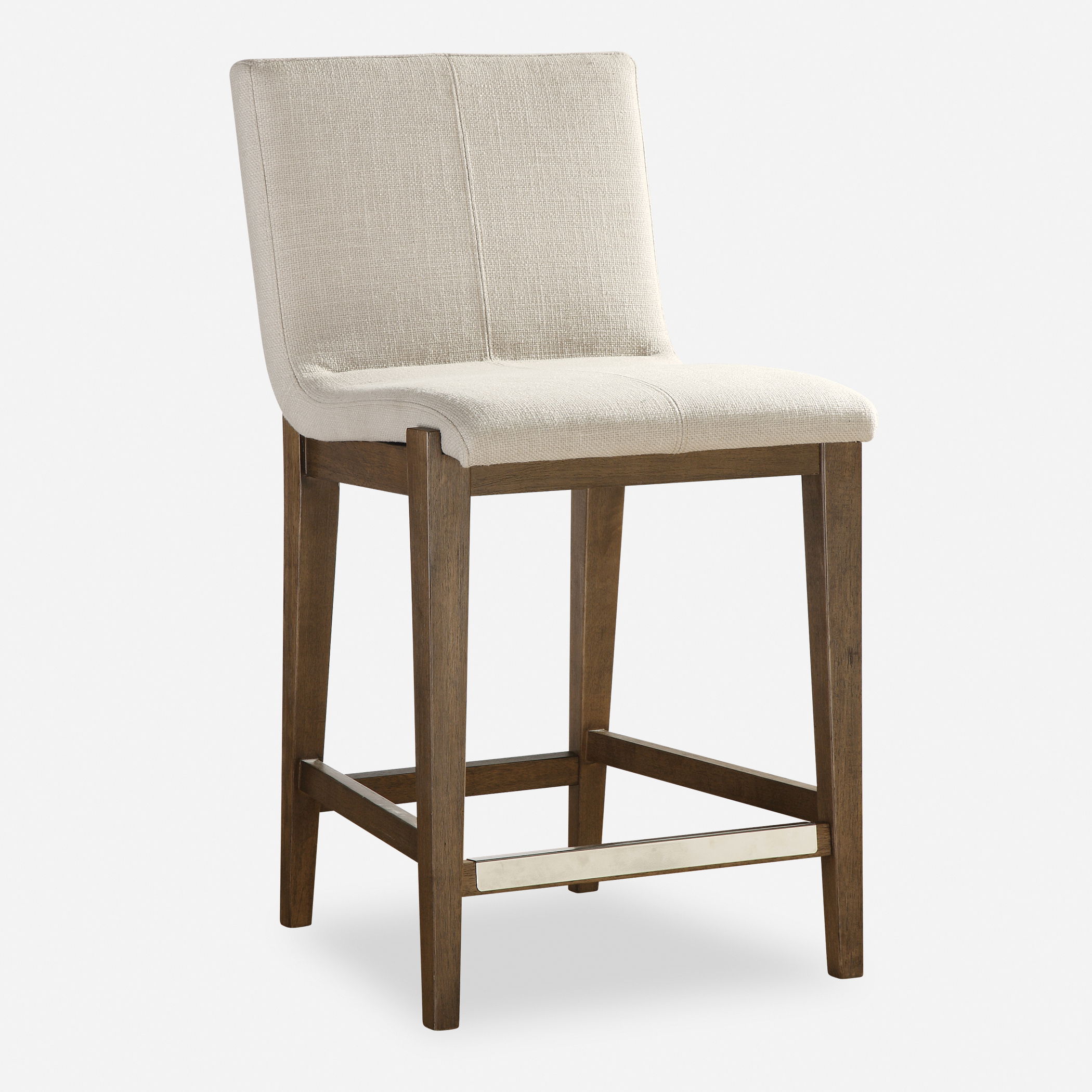 Klemens Linen Counter Stool, Furniture by Uttermost, 20" width x 38.5" height x 23" depth View 1