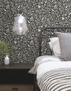 Magnolia Home Fox & Hare Black Peel & Stick Wallpaper thumbnail 2
