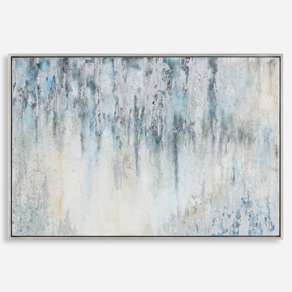 Overcast Abstract Art, Painting by Uttermost, 61.37" width x 41.75" height x 1.75" depth View 1