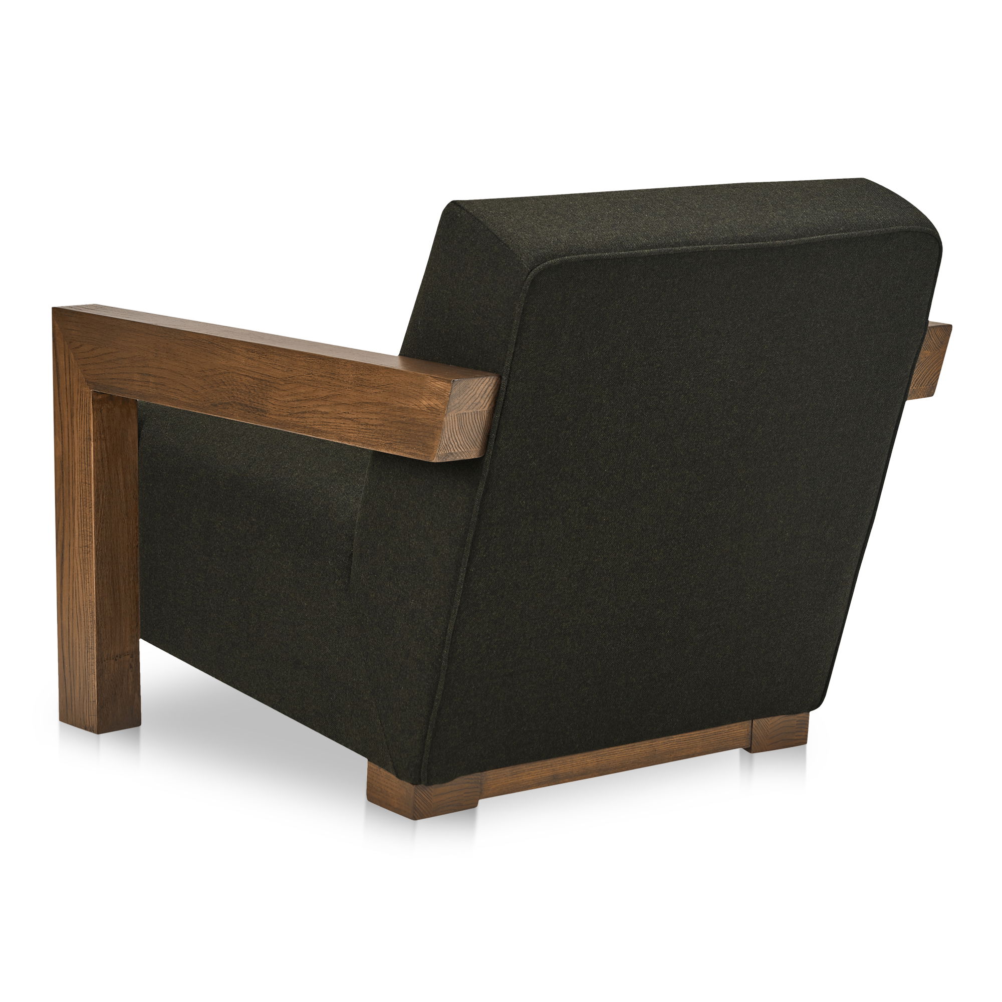 Garnet Lounge Chair Olive Wool Blend large image 