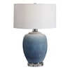 Blue Waters Ceramic Table Lamp, by Uttermost, 18" width x 26.5" height x 18" depth thumbnail 1