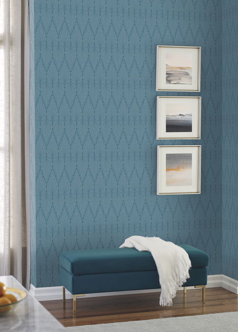 CafÃ© Society Blue Wallpaper