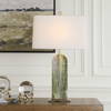 Moorea Green Marble Table Lamp, by Uttermost, 18" width x 28.25" height x 10" depth thumbnail 2