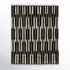 Keoka Geometric Hand Knotted Wool Dark Brown/Ivory Area Rug thumbnail 7