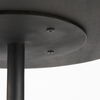Maxwell 20' Round Dark Brown Wood with Black Metal Pedestal Side Table thumbnail 10