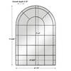 Grantola Black Arch Iron Mirror, by Uttermost, 47.75" width x 71.62" height x 0.75" depth thumbnail 3