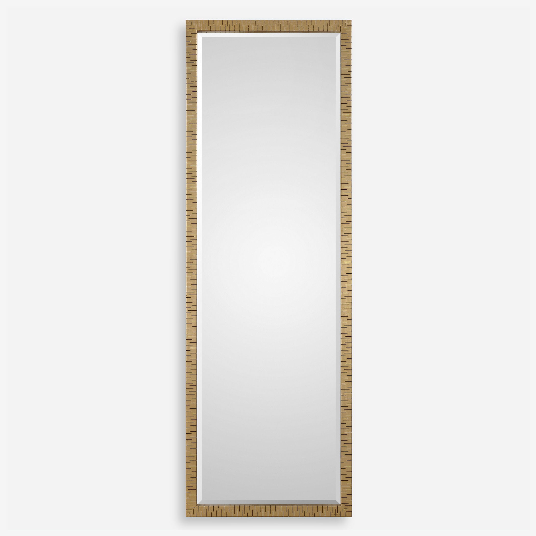 Vilmos Metallic Gold Mirror, by Uttermost, 24" width x 72" height x 1.37" depth View 1