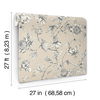 Passion Flower Toile Beige Wallpaper thumbnail 7