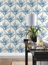 Bird of Paradise Blue Wallpaper, by York Wall, 27' length x 2'3" width x 0.02" depth thumbnail 3