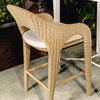 Kavali Outdoor Wicker Counter Stool, Outdoor Stool by Uttermost, 1'11.5" width x 3'2.5" height x 2'1.5" depth thumbnail 5