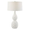 Twisted Swirl White Table Lamp, by Uttermost, 1'6" width x 2'8" height x 1'6" depth thumbnail 1