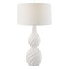 Twisted Swirl White Table Lamp, by Uttermost, 18" width x 32" height x 18" depth thumbnail 1