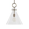 Imbuto Funnel Glass 1 Light Pendant, by Uttermost, 1'2.5" width x 1'7" height x 1'2.12" diameter x 1'2.12" depth thumbnail 4