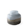 Nasser I Short Blue/Gold/Chrome Urn Style Glass Vase thumbnail 0