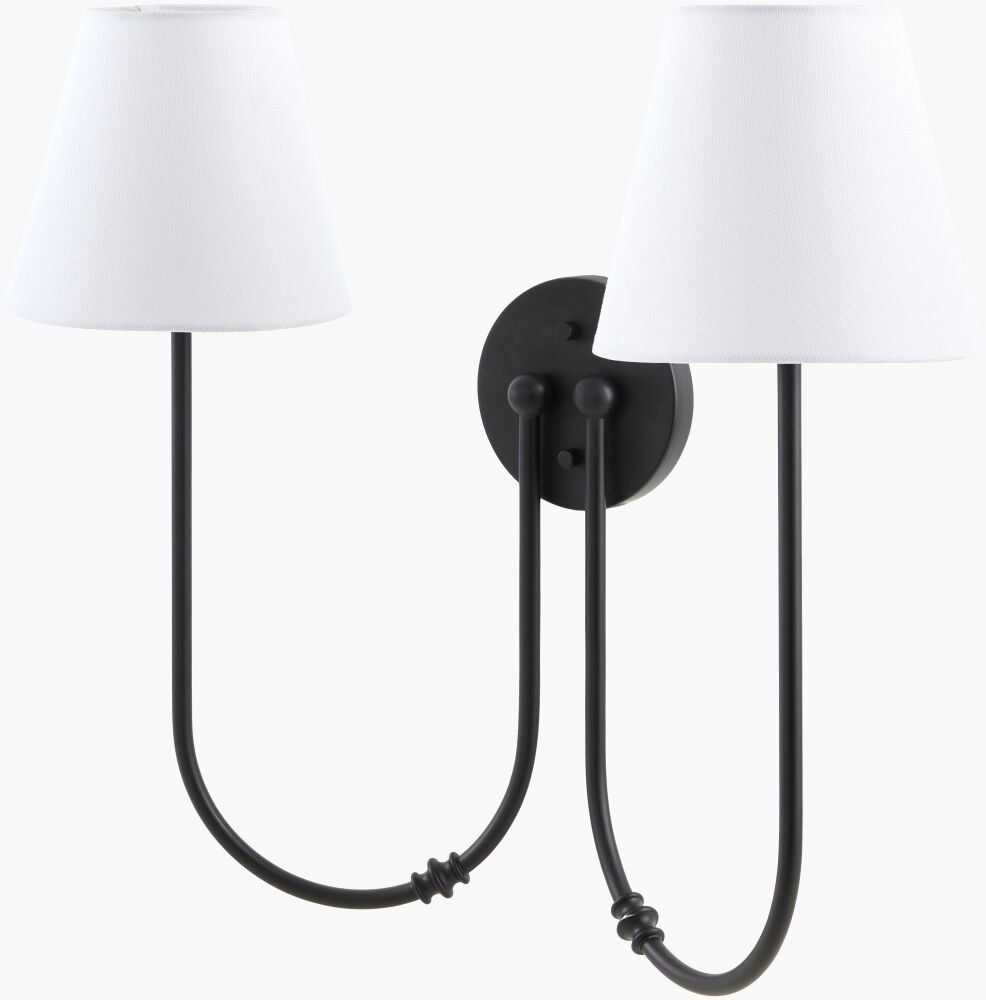 The Luan Wall Sconce, by Surya, 9" length x 22" width x 20" height