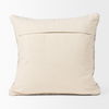 Khloe Cream Square Pillow Cover, Decorative Pillow by Mercana, 20" length x 0.5" width x 20" height thumbnail 7