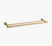 Online Designer Bathroom Kohler Purist(R) 25" Double Towel Bar, Brushed Brass