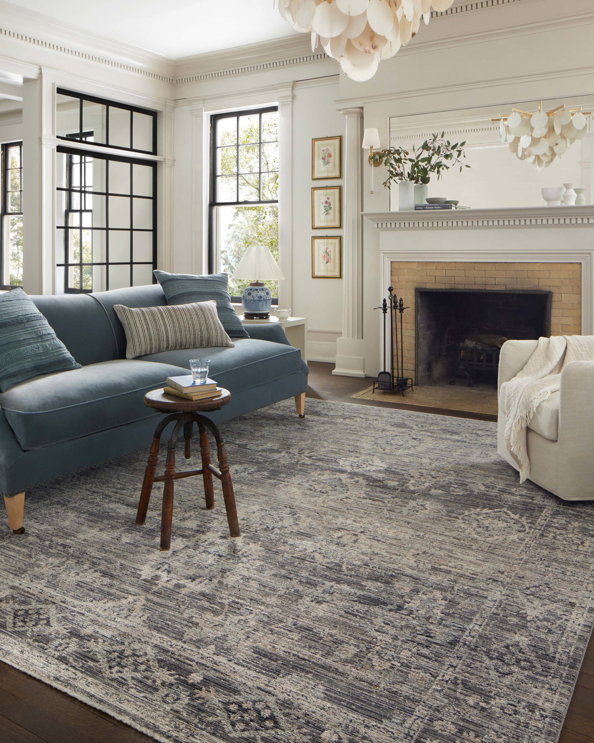 Jean Stoffer x Loloi Katherine Rug, 1'6" length x 1'6" width View 3