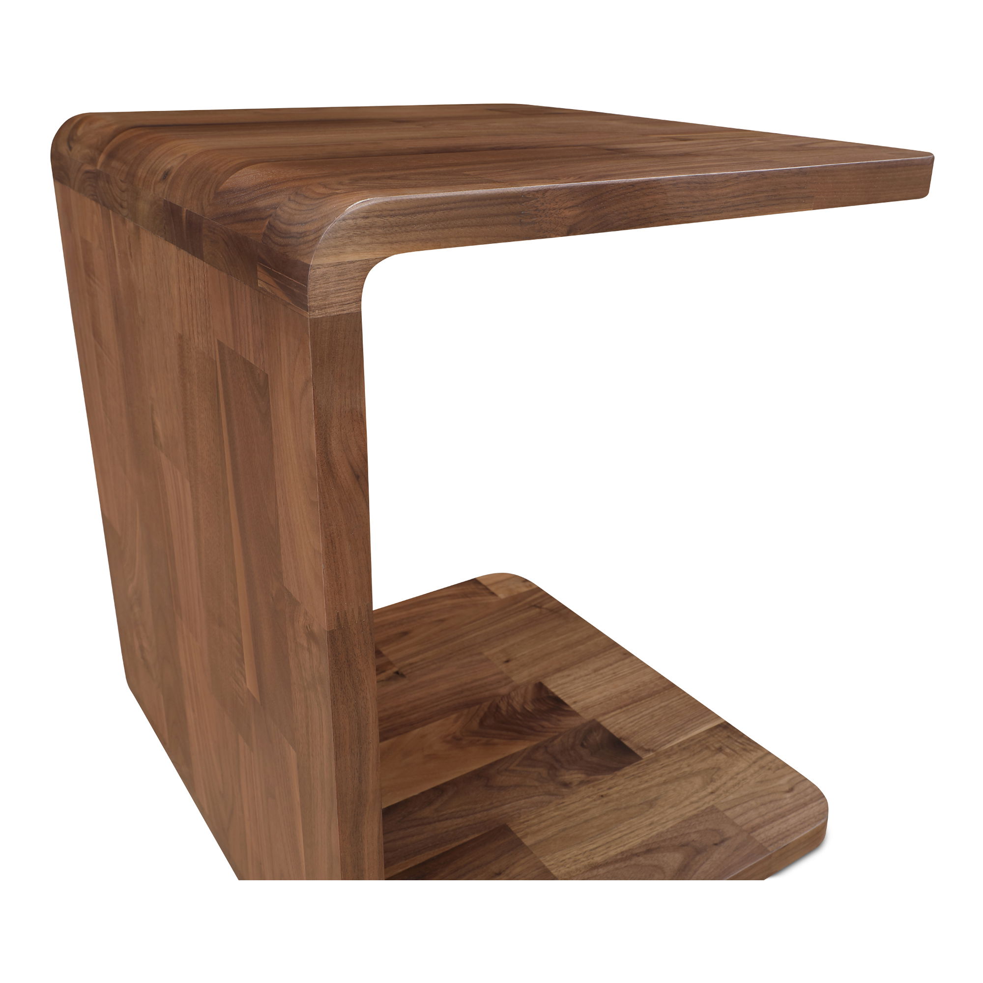 Carrie Side Table Walnut, Cabinets & Sideboard by Moe's Home, 20.5" width x 22.7" height x 18.5" depth View 6