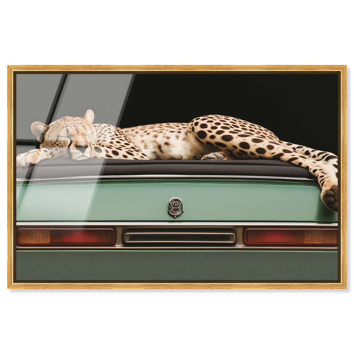 Sleepy Cadi Cheetah (No Embellishment), Art by Oliver Gal,  30x20 View 1