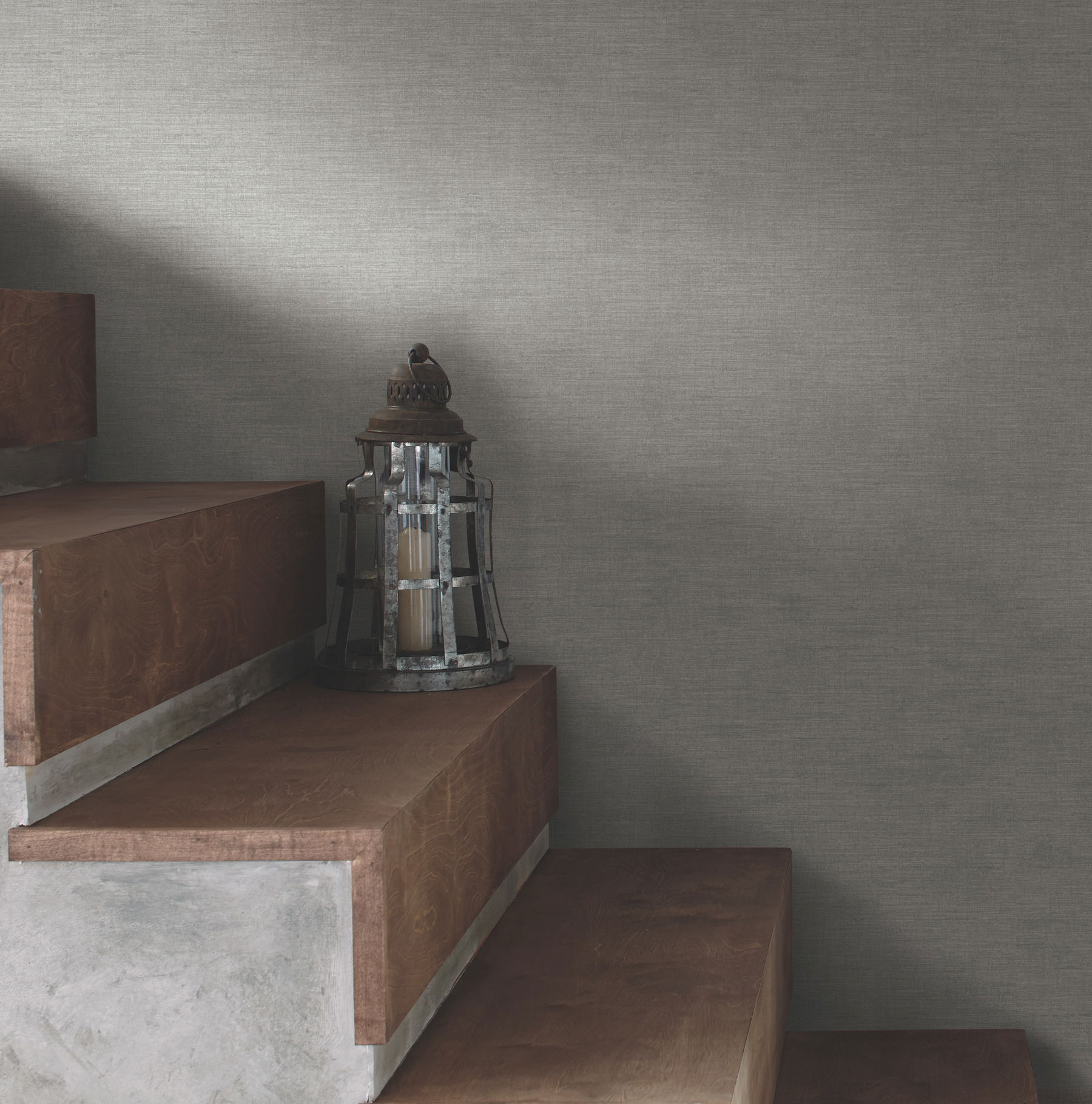Bindery Silvery Grey & Light Taupe Wallpaper large image 