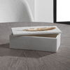 Nephele White Stone Box, Decorative by Uttermost, 11.81" width x 4.13" height x 5.91" depth thumbnail 2