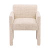 Barnett Dining Chair Cream, by Dovetail, 25" width x 30" height x 26.5" depth thumbnail 2