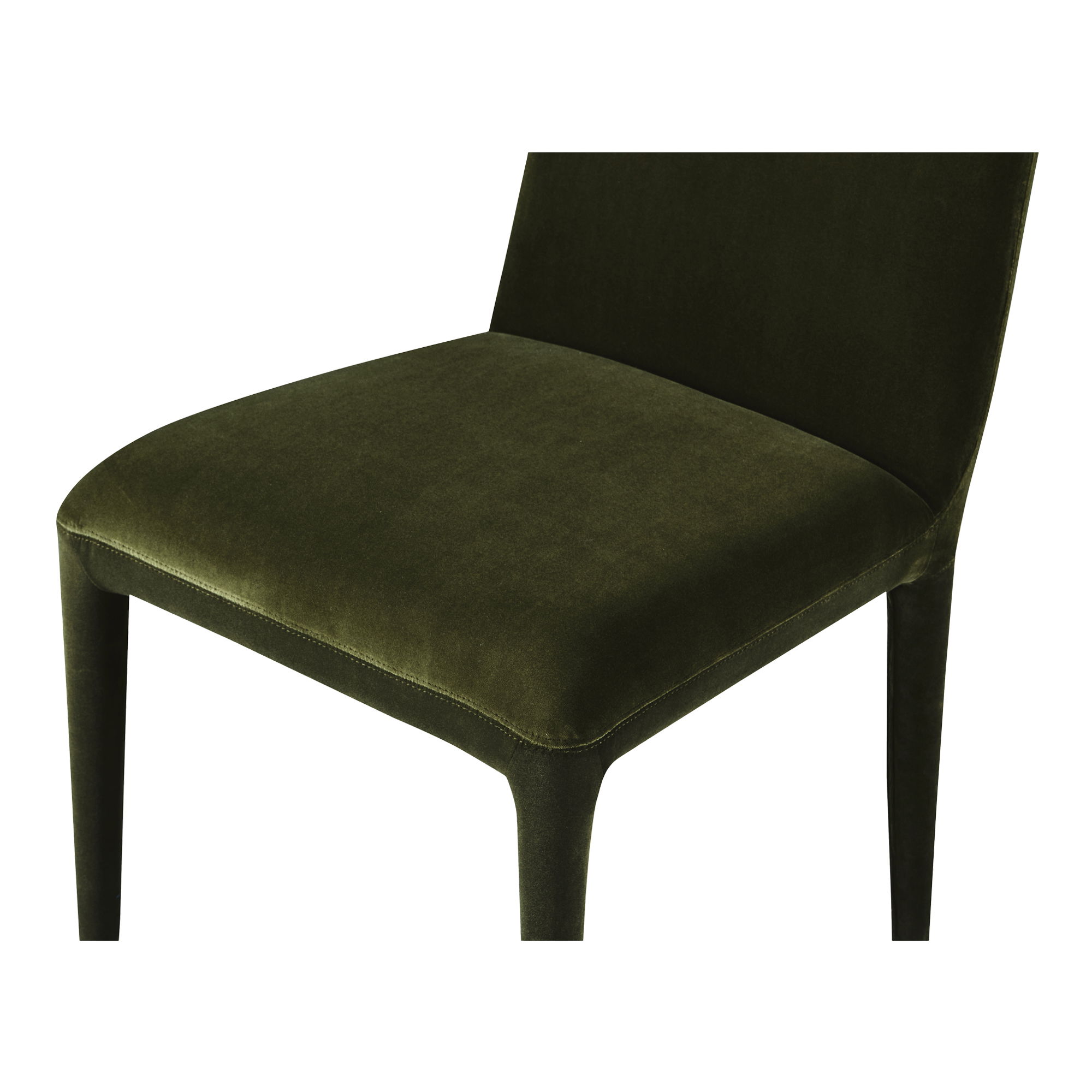Calla Dining Chair Green Velvet - Set Of Two, by Moe's Home, 20.5" width x 33" height x 23.5" depth View 8