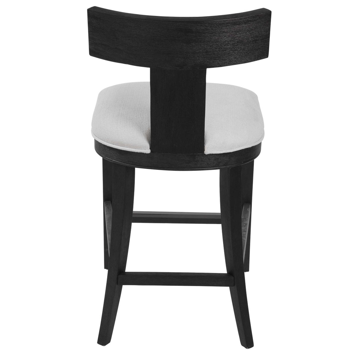 Idris Modern Wood Counter Stool, Counter & Bar Stool by Uttermost, 20" width x 38" height x 22.5" depth View 6