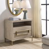 Alessia Modern Light Oak Side Table, Side & End Table by Uttermost, 32" width x 29" height x 19" depth thumbnail 3
