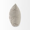 Ivivva 20x20 Beige Fabric Textured Pillow Cover, Decorative Pillow by Mercana, 20" length x 20" width x 0.2" height thumbnail 7