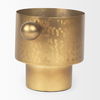 Juno 6.5H Medium Gold Iron Medium Vase, by Mercana, 8.5" length x 6" width x 6.5" height thumbnail 5