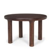 Soma 48' Round Dining Table | Modern | Red Brown Wood | Seats 4, by Mercana, 48" length x 48" width x 30" height thumbnail 1