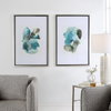 Blueprints Watercolor Prints Set Of 2, Art by Uttermost, 27" width x 40" height x 1.5" depth thumbnail 2